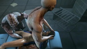 Ashley and Femshep getting Fucked by Monsters Hot