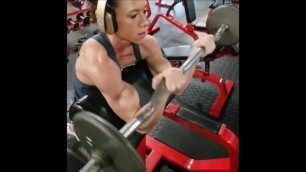 Tonya Training Biceps