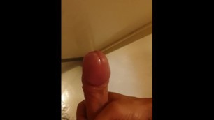 Big Irish Cock Masterbating in Shower