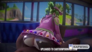 Zoey from Fortnite Rides Cock on a Deserted Island