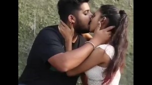Desi Village Lover very Hot Kiss Outdoor