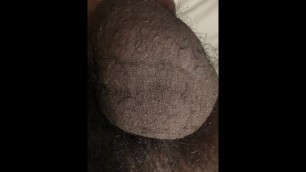 BIG BLACK BALLS ATTACTHED TO 10INCH COCK