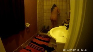 Caught Step-Sister Masturbating in Shower