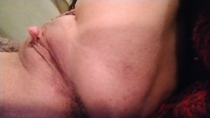 Rubbing my Huge Clit and Cumming three Times