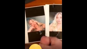 Cumtribute on Blond Teen