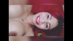 Fake Tits Venezuelan Slut taking Selfie Video on Phone