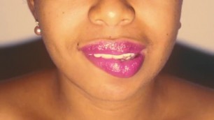 Pink Lips Mouth Closeup