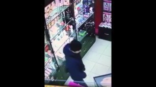Caught on Security Cam in Sex Shop