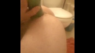 Big Cucumber Gapes Slut Boys Ass