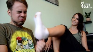 Mean Sister Punishment - CzechSoles Video (smelly Feet, Socks Foot Fetish)
