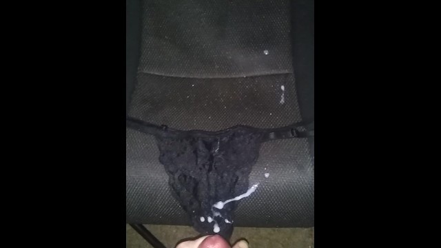 Cumming on Izzy's Panties while she's at Work.