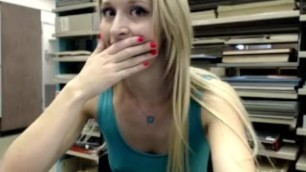 Ginger Banks almost Caught Naked in the Library