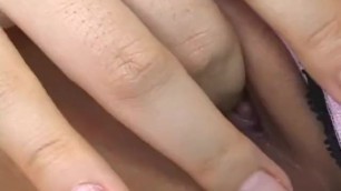 Fresh Japanese Model Toys her Succulant Pussy until she Cums